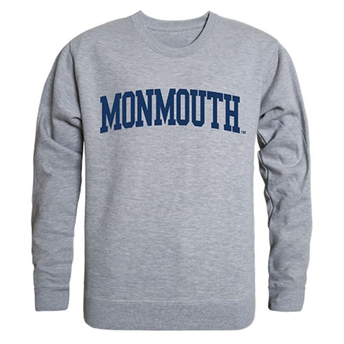 Monmouth University Game Day Crewneck Pullover Sweatshirt Sweater Heather Grey