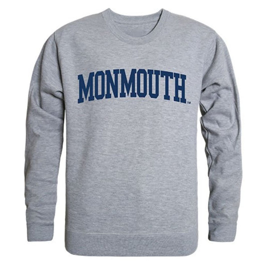 Monmouth University Game Day Crewneck Pullover Sweatshirt Sweater Heather Grey