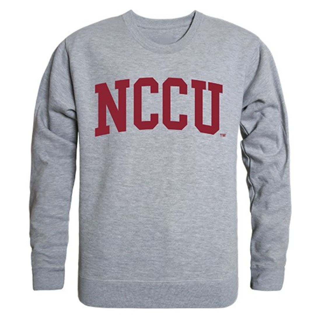 NCCU North Carolina Central University Game Day Crewneck Pullover Sweatshirt Sweater Heather Grey