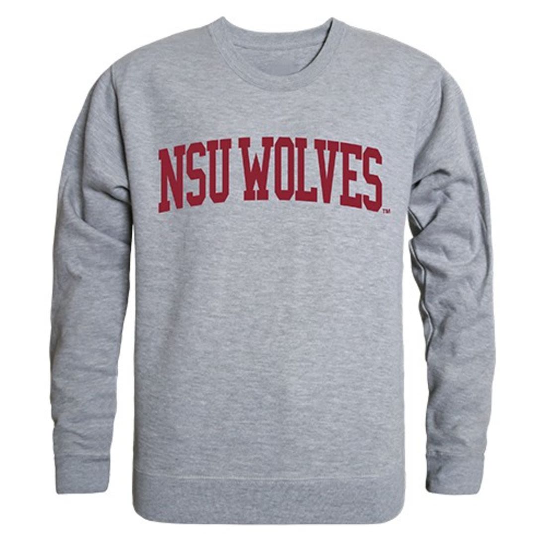 NSU Northern State University Game Day Crewneck Pullover Sweatshirt Sweater Heather Grey