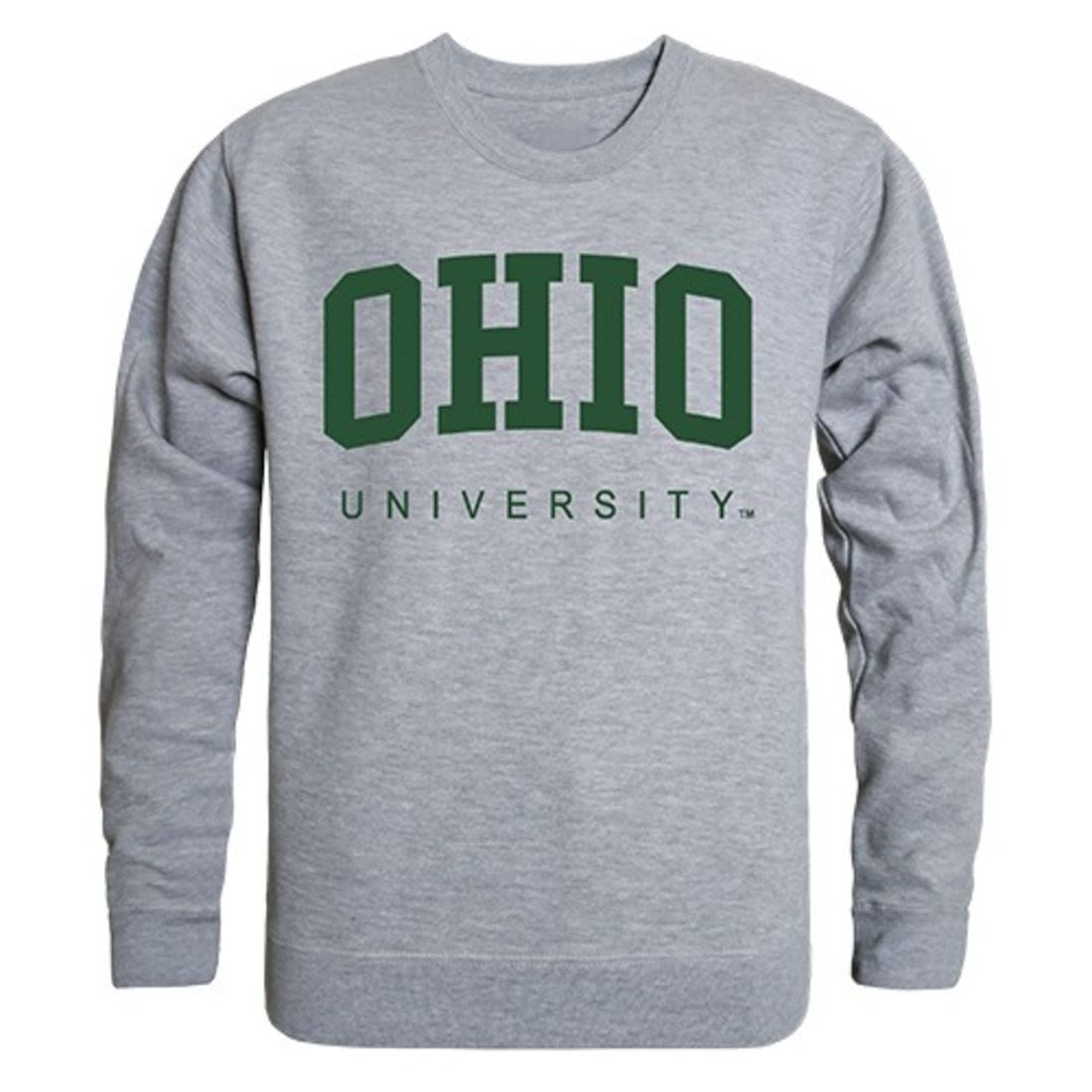 Ohio University Game Day Crewneck Pullover Sweatshirt Sweater Heather Grey