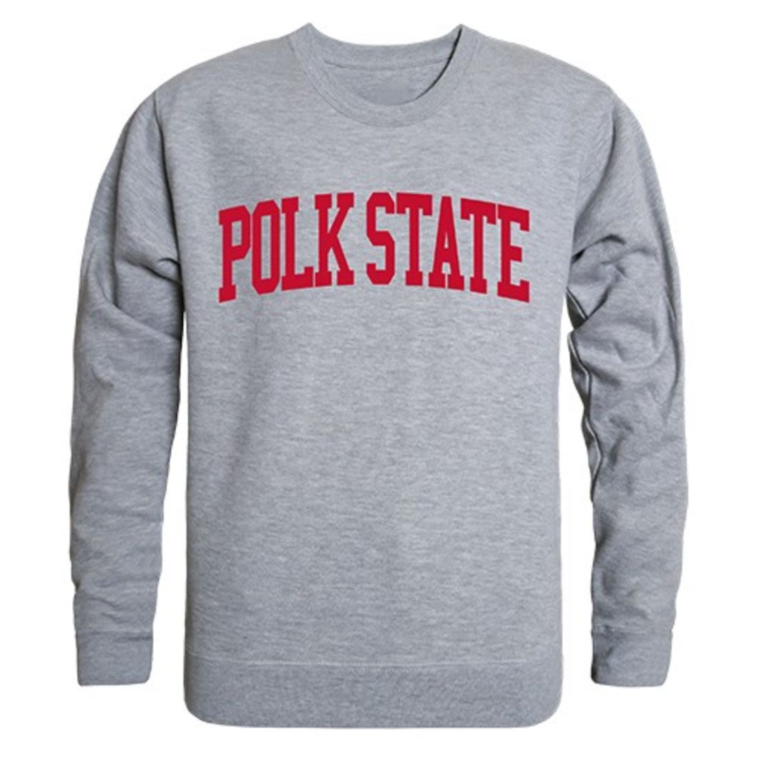Polk State College Game Day Crewneck Pullover Sweatshirt Sweater Heather Grey