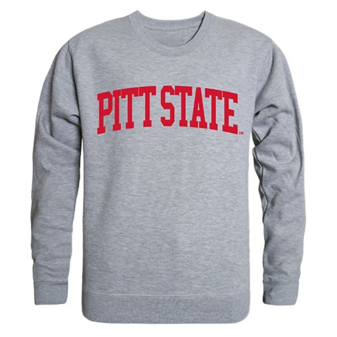 Pittsburg State University Game Day Crewneck Pullover Sweatshirt Sweater Heather Grey