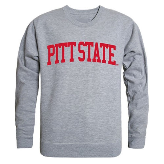 Pittsburg State University Game Day Crewneck Pullover Sweatshirt Sweater Heather Grey