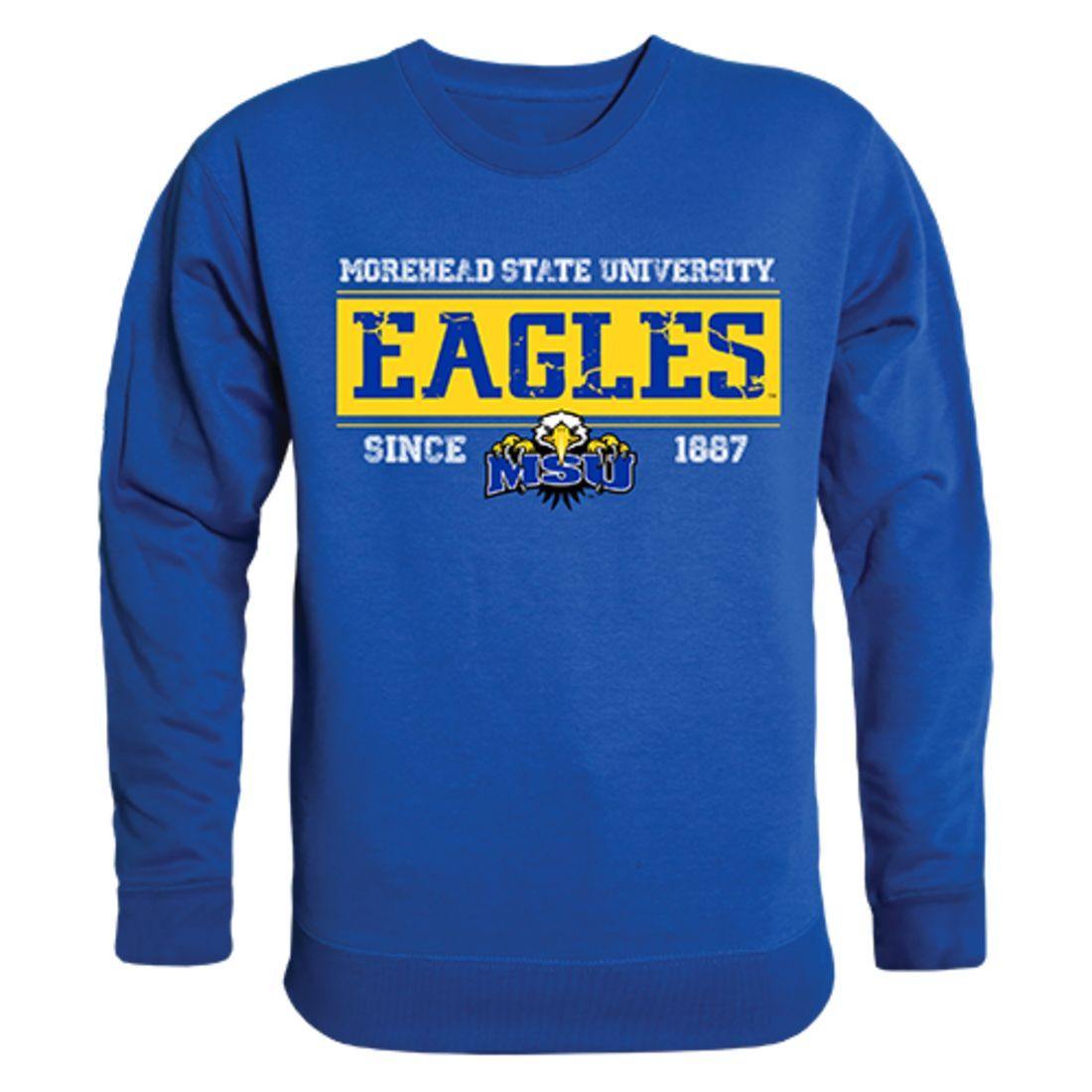 MSU Morehead State University Eagles Established Crewneck Pullover Sweatshirt Sweater Royal