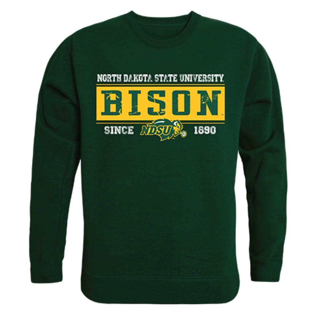 NDSU North Dakota State University Bison Thundering Herd Established Crewneck Pullover Sweatshirt Sweater Forest