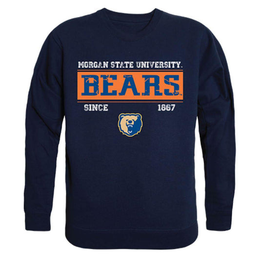 Morgan State University Bears Established Crewneck Pullover Sweatshirt Sweater Navy