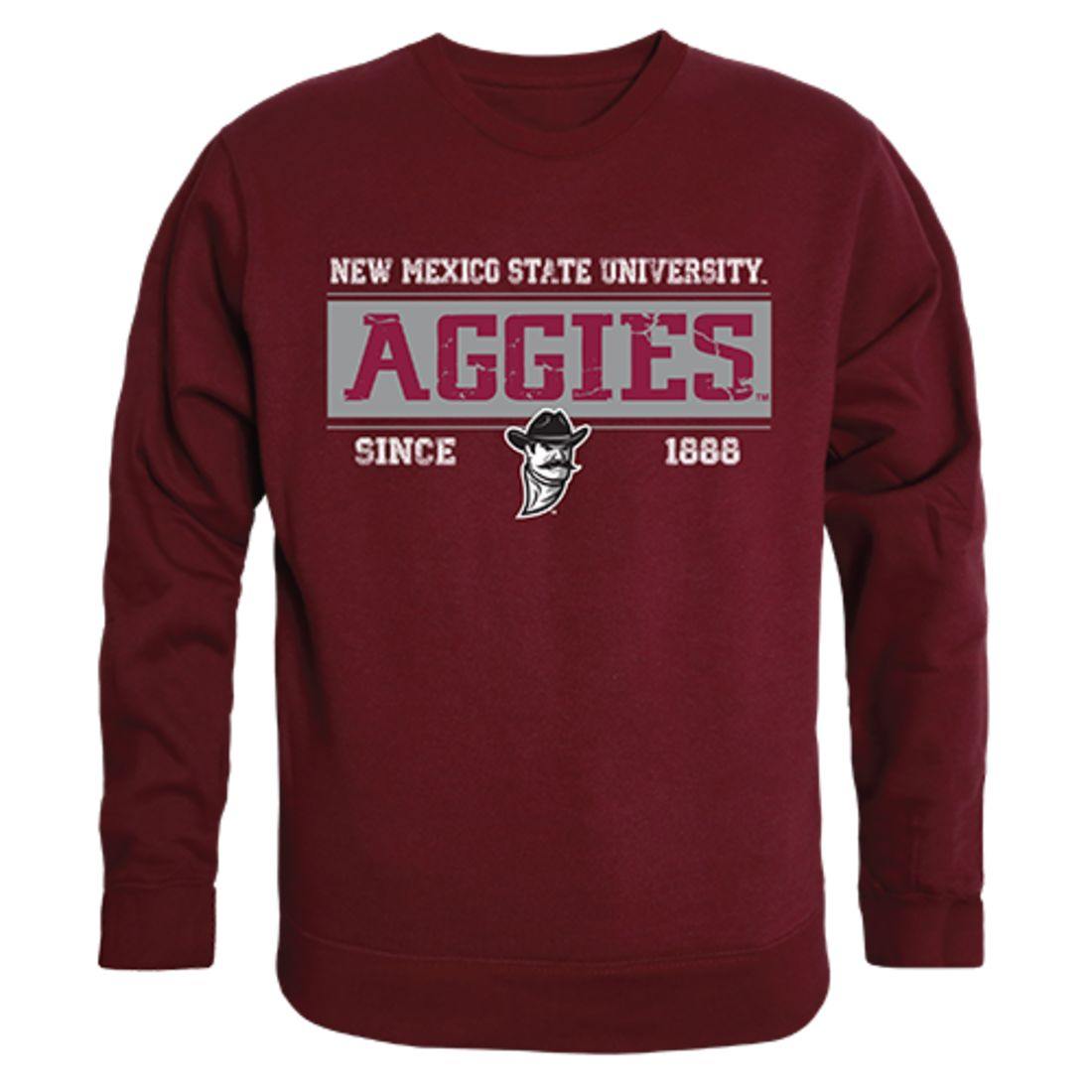 NMSU New Mexico State University Aggies Established Crewneck Pullover Sweatshirt Sweater Maroon
