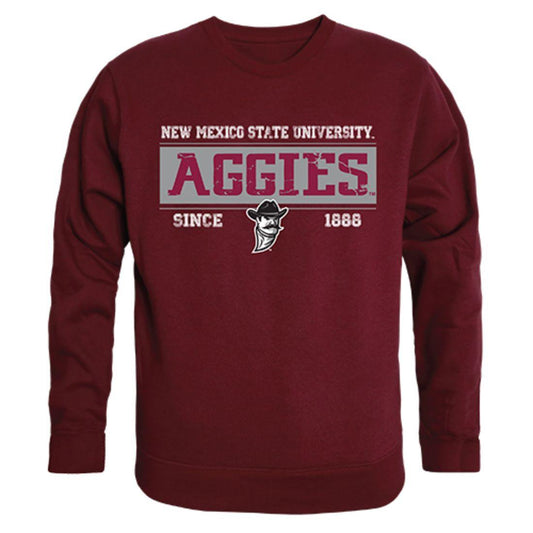 NMSU New Mexico State University Aggies Established Crewneck Pullover Sweatshirt Sweater Maroon