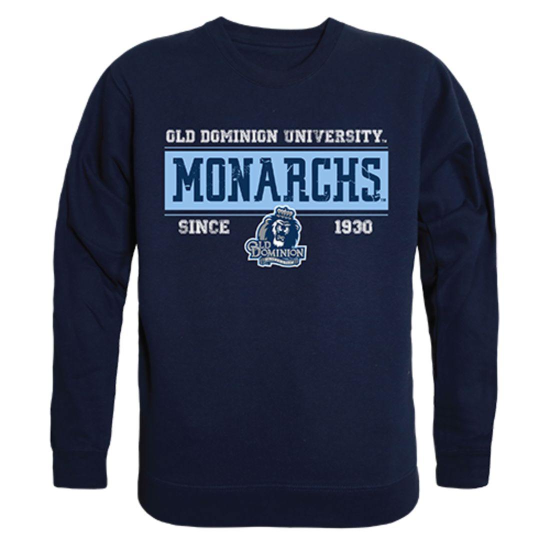 ODU Old Dominion University Monarchs Established Crewneck Pullover Sweatshirt Sweater Navy