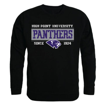 HPU High Point University Panthers Established Crewneck Pullover Sweatshirt Sweater Black