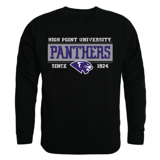HPU High Point University Panthers Established Crewneck Pullover Sweatshirt Sweater Black