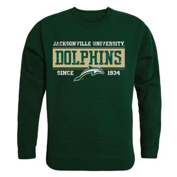 JU Jacksonville University Dolphin Established Crewneck Pullover Sweatshirt Sweater Forest