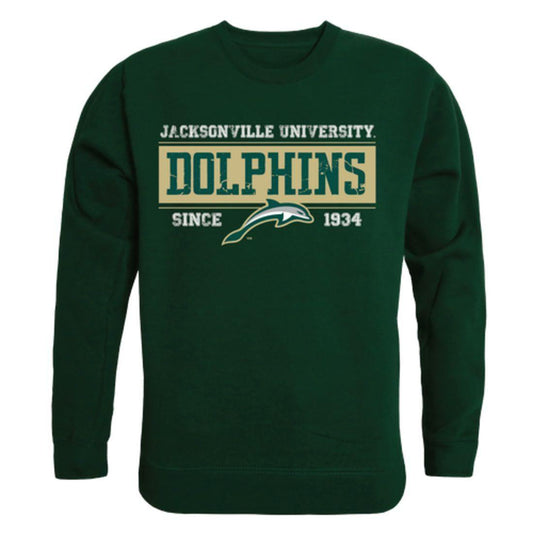 JU Jacksonville University Dolphin Established Crewneck Pullover Sweatshirt Sweater Forest
