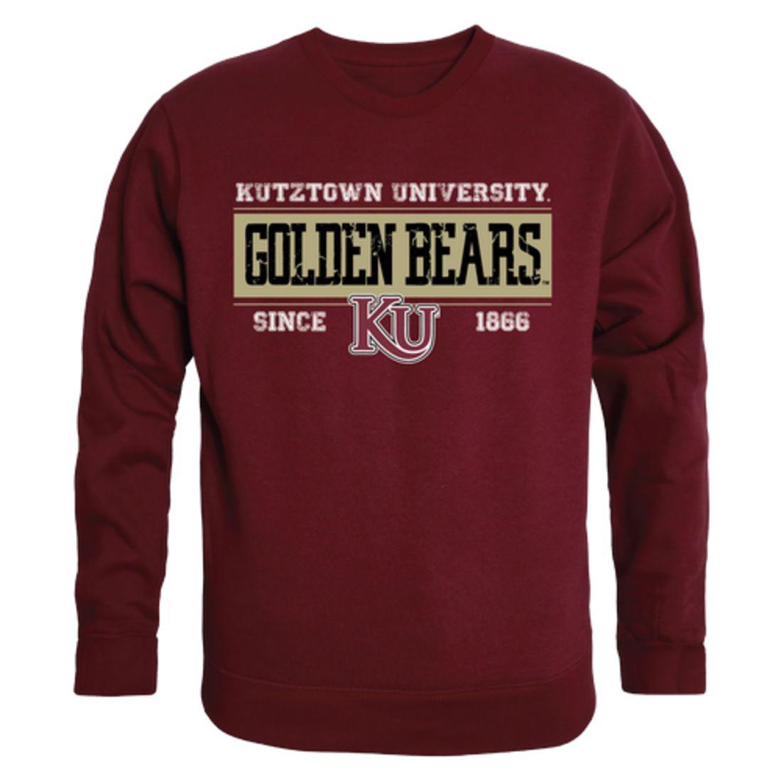 Kutztown University of Pennsylvania Golden Bears Established Crewneck Pullover Sweatshirt Sweater Maroon