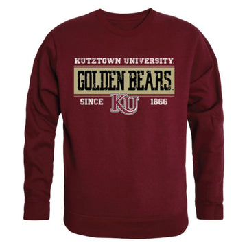 Kutztown University of Pennsylvania Golden Bears Established Crewneck Pullover Sweatshirt Sweater Maroon