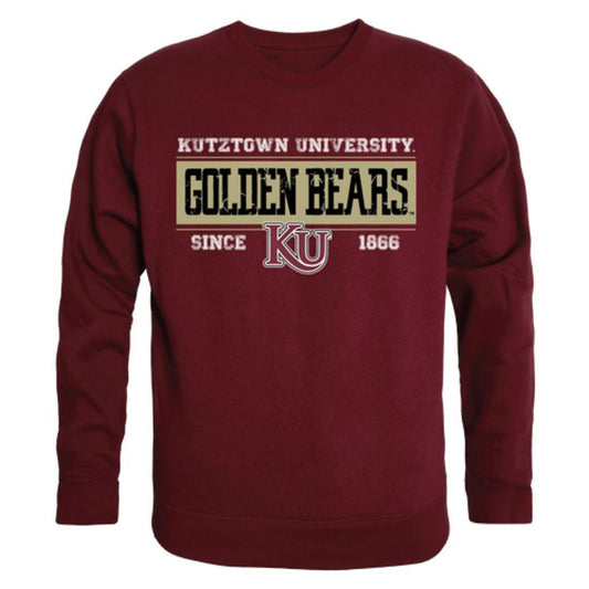 Kutztown University of Pennsylvania Golden Bears Established Crewneck Pullover Sweatshirt Sweater Maroon