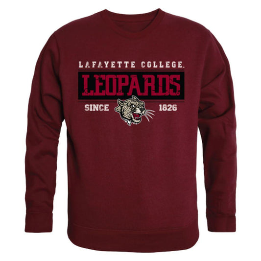 Lafayette College Leopards Established Crewneck Pullover Sweatshirt Sweater Maroon