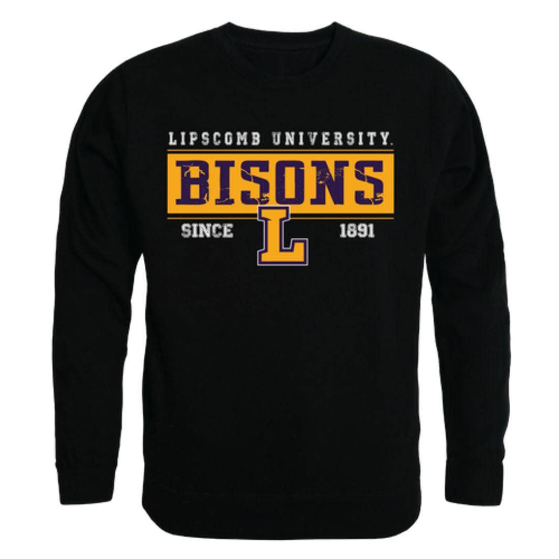 Lipscomb University Bisons Established Crewneck Pullover Sweatshirt Sweater Black