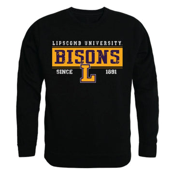 Lipscomb University Bisons Established Crewneck Pullover Sweatshirt Sweater Black