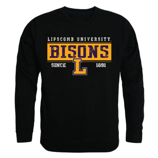 Lipscomb University Bisons Established Crewneck Pullover Sweatshirt Sweater Black