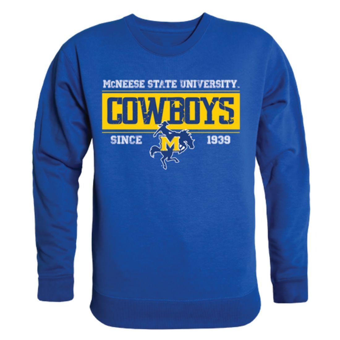 McNeese State University Cowboys and Cowgirls Established Crewneck Pullover Sweatshirt Sweater Royal