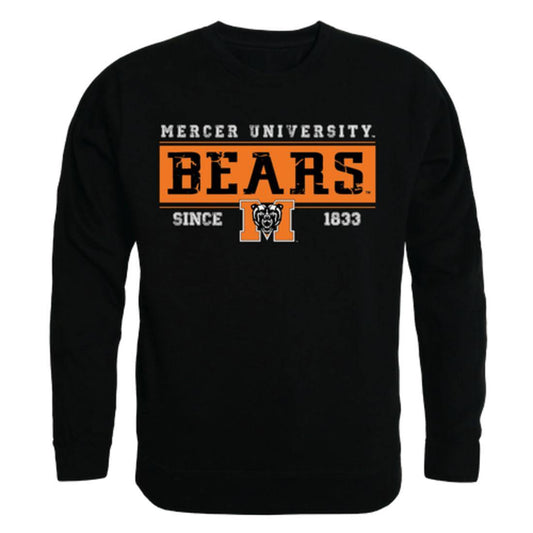 Mercer University Bears Established Crewneck Pullover Sweatshirt Sweater Black