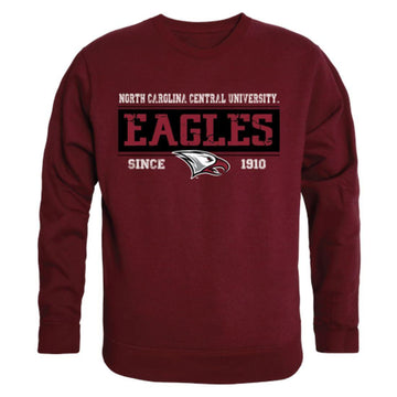 NCCU North Carolina Central University Eagles Established Crewneck Pullover Sweatshirt Sweater Maroon