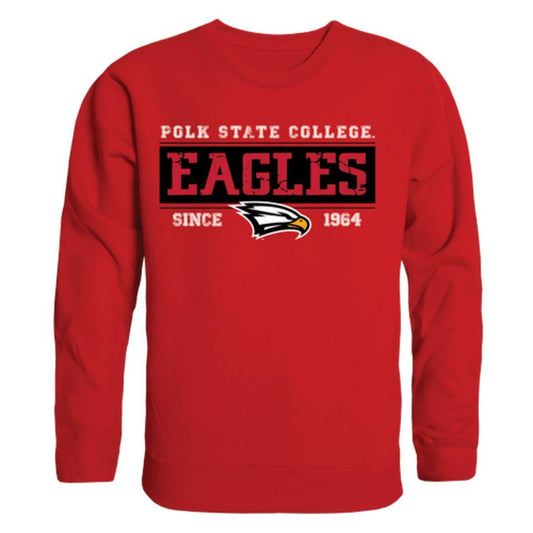 Polk State College Eagles Established Crewneck Pullover Sweatshirt Sweater Red