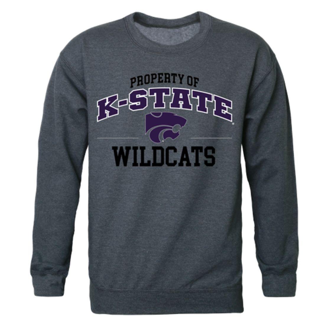 KSU Kansas State University Wildcats Property Crewneck Pullover Sweatshirt Sweater Heather Charcoal