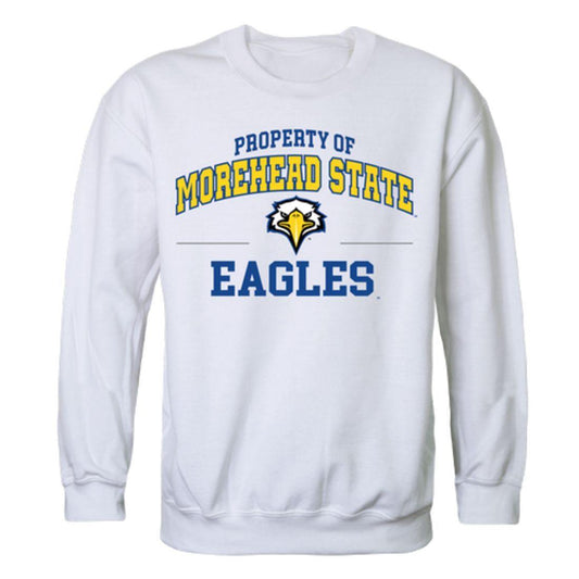 MSU Morehead State University Eagles Property Crewneck Pullover Sweatshirt Sweater White