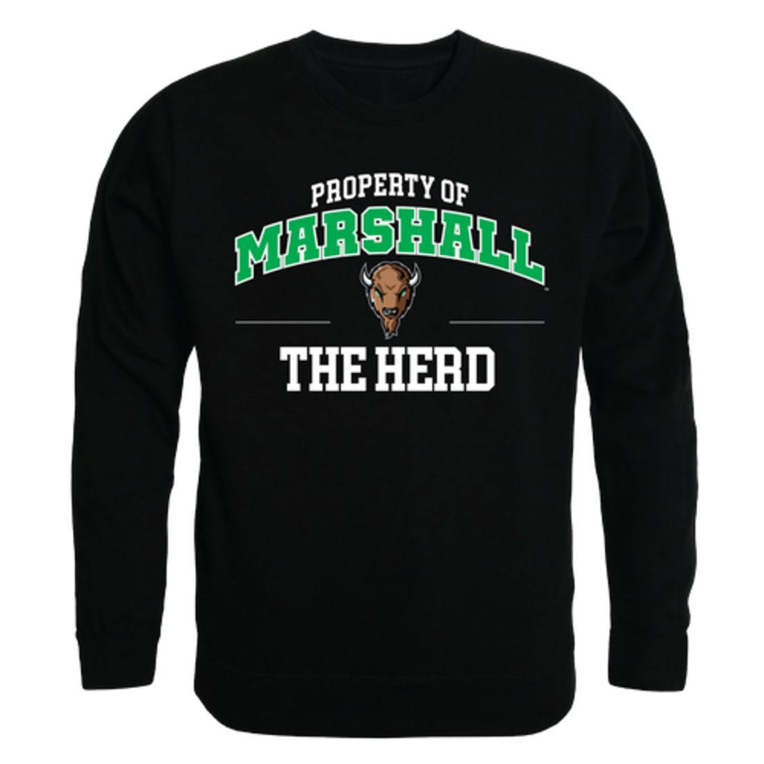 Marshall University Thundering Herd Property Crewneck Pullover Sweatshirt Sweater Black