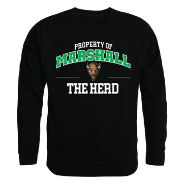 Marshall University Thundering Herd Property Crewneck Pullover Sweatshirt Sweater Black