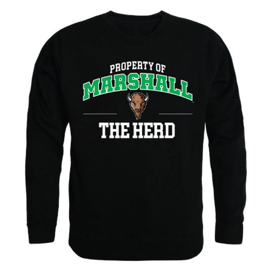 Marshall University Thundering Herd Property Crewneck Pullover Sweatshirt Sweater Black