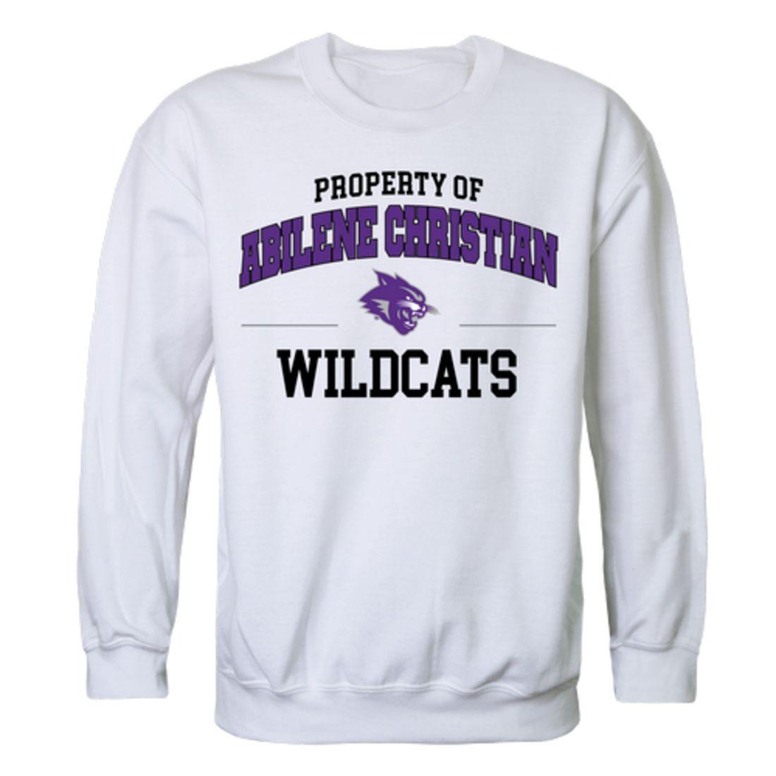 ACU Abilene Christian University Wildcats Property Crewneck Pullover Sweatshirt Sweater White