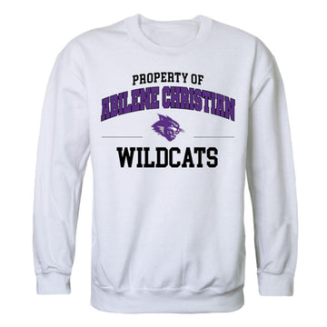 ACU Abilene Christian University Wildcats Property Crewneck Pullover Sweatshirt Sweater White