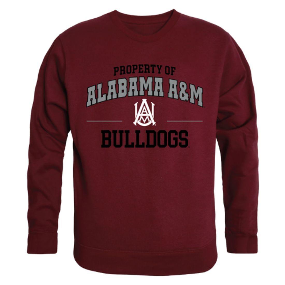 AAMU Alabama A&M University Bulldogs Property Crewneck Pullover Sweatshirt Sweater Maroon