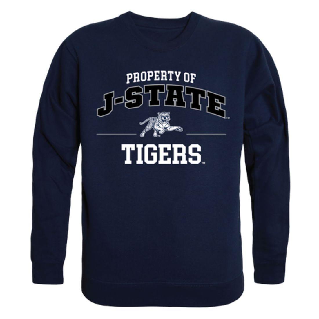 JSU Jackson State University Tigers Property Crewneck Pullover Sweatshirt Sweater Navy