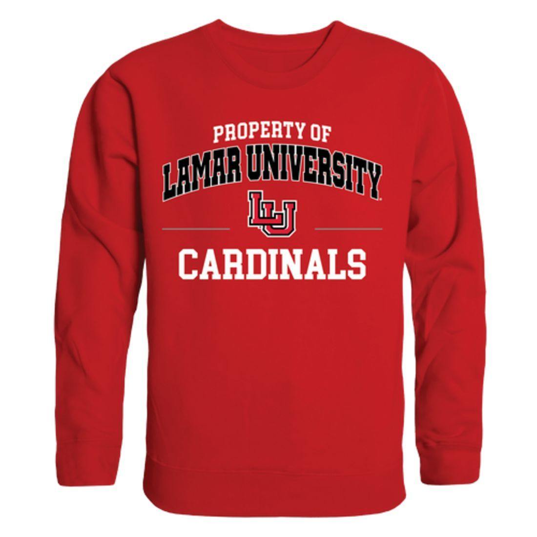 Lamar University Property Crewneck Pullover Sweatshirt Sweater Red