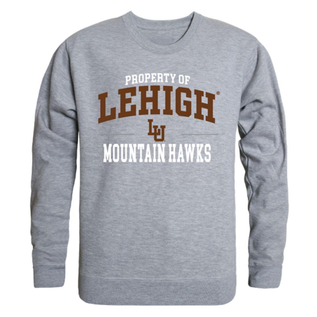 Lehigh University Mountain Hawks Property Crewneck Pullover Sweatshirt Sweater Heather Grey
