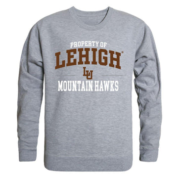 Lehigh University Mountain Hawks Property Crewneck Pullover Sweatshirt Sweater Heather Grey