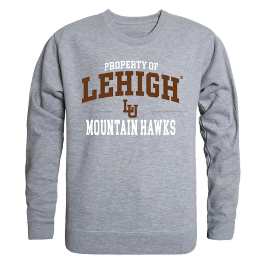 Lehigh University Mountain Hawks Property Crewneck Pullover Sweatshirt Sweater Heather Grey