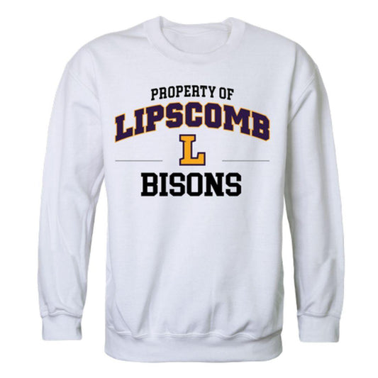 Lipscomb University Bisons Property Crewneck Pullover Sweatshirt Sweater White