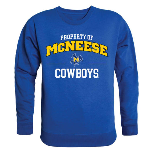 McNeese State University Cowboys and Cowgirls Property Crewneck Pullover Sweatshirt Sweater Royal