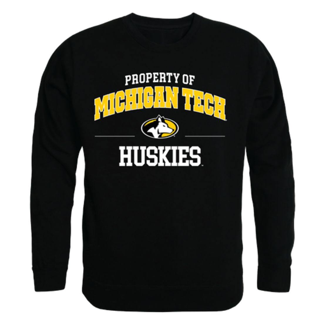 Michigan Technological University Huskies Property Crewneck Pullover Sweatshirt Sweater Black
