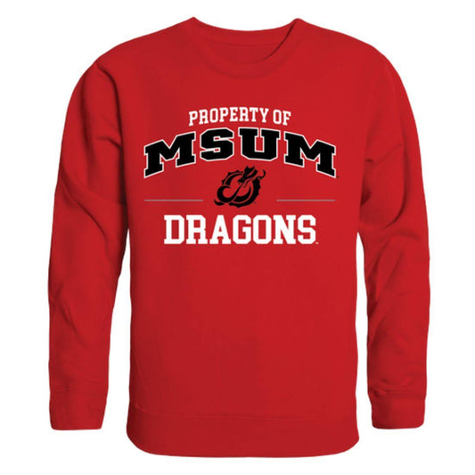 MSUM Minnesota State University Moorhead Dragons Property Crewneck Pullover Sweatshirt Sweater Red
