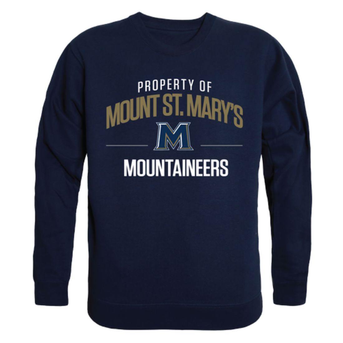 Mount St Marys University Mountaineers Property Crewneck Pullover Sweatshirt Sweater Navy
