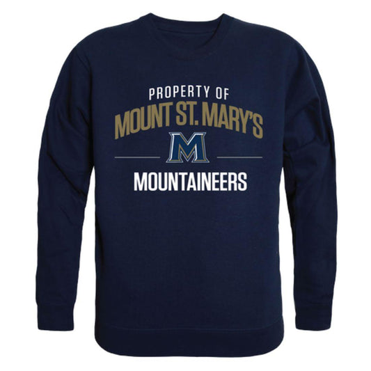 Mount St Marys University Mountaineers Property Crewneck Pullover Sweatshirt Sweater Navy