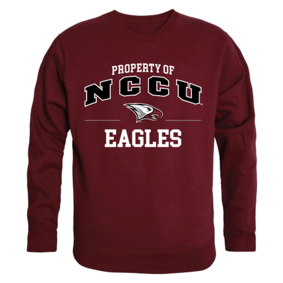 NCCU North Carolina Central University Eagles Property Crewneck Pullover Sweatshirt Sweater Maroon