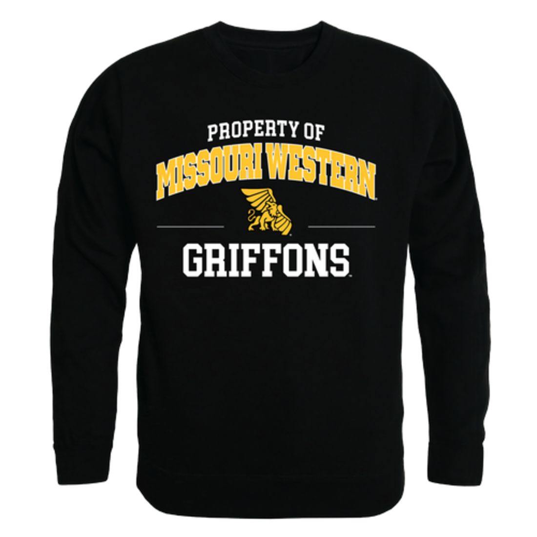 MWSU Missouri Western State University Griffons Property Crewneck Pullover Sweatshirt Sweater Black